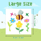 3sscha 144Pcs Spring Doodles Temporary Tattoo for Kids - 2 Inch Hello Springtime Flower Bee Butterfly Non-Toxic Waterproof Body Stickers Art Decal Gift Bag Fillers Easter Party Favor Supplies