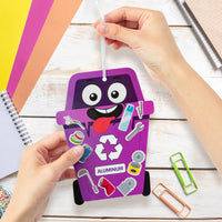 3sscha 42 Packs Creative Recycling Craft Kit for Kids - DIY Make Your Own Earth Day Set Self-Adhesive Learn to Recycle Activity Sticker Handmade Art Project Decor Classroom Home Gift Party Supplies