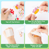 3sscha 144Pcs Spring Doodles Temporary Tattoo for Kids - 2 Inch Hello Springtime Flower Bee Butterfly Non-Toxic Waterproof Body Stickers Art Decal Gift Bag Fillers Easter Party Favor Supplies