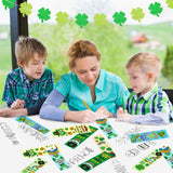 3sscha 123Pcs St. Patrick's Day Color Your Own Bookmarks for Kids - Lucky DIY Coloring Blank Bookmark Reading Enthusiasts Paint Shamrock Rainbow Paper Art Gift Supplies Party Goodie Bag Fillers