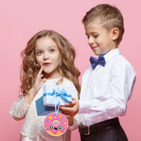 3sscha 123Pcs Valentine's Day Sweet Treat Craft Kit for Kids - DIY Make Your Own Dessert Card Bulk Self-Adhesive Sticker Handmade Artwork Valentine Decor Classroom Home Activity Party Favor Supplies