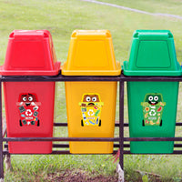 3sscha 42 Packs Creative Recycling Craft Kit for Kids - DIY Make Your Own Earth Day Set Self-Adhesive Learn to Recycle Activity Sticker Handmade Art Project Decor Classroom Home Gift Party Supplies