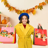 3sscha 123Pcs Fall Hedgehog Craft Kit for Kids - Make Your Own Hedgehog Maple Leaves Card Bulk Set DIY Self-Adhesive Sticker Handmade Thanksgiving Art Project Classroom Home Activity Party Favor Decor