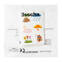 3sscha 144Pcs Spring Doodles Temporary Tattoo for Kids - 2 Inch Hello Springtime Flower Bee Butterfly Non-Toxic Waterproof Body Stickers Art Decal Gift Bag Fillers Easter Party Favor Supplies