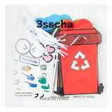 3sscha 42 Packs Creative Learn to Recycle Craft Kit for Kids - DIY Trash Can Garbage Bin Recycling Sticker Activity Environmental Education for Earth Day Art Project Classroom Home Party Supplies
