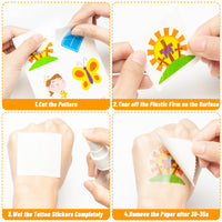 3sscha 24 Sheets Bible Temporary Tattoo for Kids 2 Inch Crucifix Non-Toxic Tats Sticker Waterproof Body Sticker, Goodie Bag Fillers, Birthday Group Activity Party Favor Supplies for Boys Girls