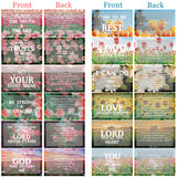 3sscha 120Pcs Bible Verses Cards Scripture Prayer Card with Inspirational Encouraging Words 3.5 x 2 Inches Bulk Motivational Religious Christian Gift for Woman Man Church Holy Weekend Pray Supplies