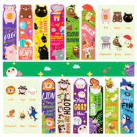 3sscha 72Pcs Animals Bookmarks Cartoon Shark Hilarious Reading Bookmarks for Kids Teacher Student Classroom Decor Reward Supplies Gift for Children Page Markers for Adults Reading Lover Home Office Library