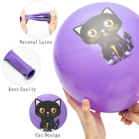 3sscha 52pcs Cat Balloon Birthday Decorations Including 5 Styles Cute Cartoon Kitten Print Latex Balloons Bouquets Adoption Pet Animal Party Favors Decor Supplies Photo Prop for Kids Boys Baby Shower