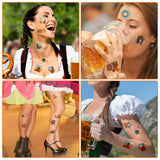 3sscha 24 Sheets Oktoberfest Temporary Tattoos for Apparel Accessories  Beer Tattoos Party Favor Supplies 2 Inch Waterproof Non-Toxic Tats Stickers Art Decal Goodie Bag Fillers for Adults Kids