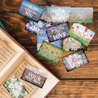 3sscha 120Pcs Bible Verses Cards Scripture Prayer Card with Inspirational Encouraging Words 3.5 x 2 Inches Bulk Motivational Religious Christian Gift for Woman Man Church Holy Weekend Pray Supplies