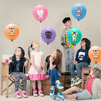 3sscha 52pcs Cat Balloon Birthday Decorations Including 5 Styles Cute Cartoon Kitten Print Latex Balloons Bouquets Adoption Pet Animal Party Favors Decor Supplies Photo Prop for Kids Boys Baby Shower