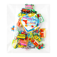 3sscha 28 Packs Valentine Party Favors Set with Vehicle Shaped Pencil Sharpener for Kids Heart Valentine’s Day Cards, Valentines Exchange gifts for Classroom School Party Supplies Game Prize