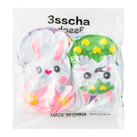 3sscha 6Pcs Easter Baskets for Kid, Spring Felt Animal Bunny Tote Bags with Handle for Easter Egg Hunting, Rabbit Reusable Gift Bags Storage with Flower Carrot, Spring Party Favors Decoration