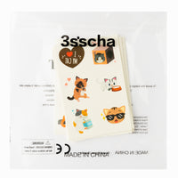 3sscha 24 Sheets Cat Temporary Tattoos for Kids 2 Inch Pet Cat Waterproof Non-Toxic Tats Stickers Waterproof Body Sticker Art Decal Goodie Bag Fillers Spring Party Favor Supplies for Boys Girls