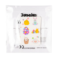 3sscha 24 Sheets Easter Temporary Tattoo for Kids 2 Inch Chicken Bunny Carrot Non-Toxic Tats Stickers Waterproof Body Sticker Art Decal Goodie Bag Fillers Spring Party Favor Supplies for Boys Girls